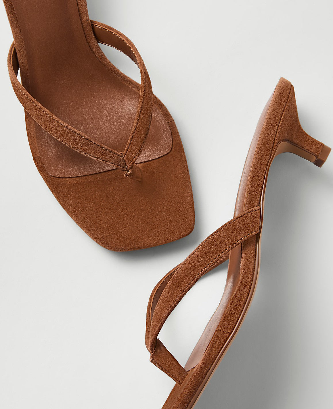 Suede Kitten Heel Sandal | Ann Taylor