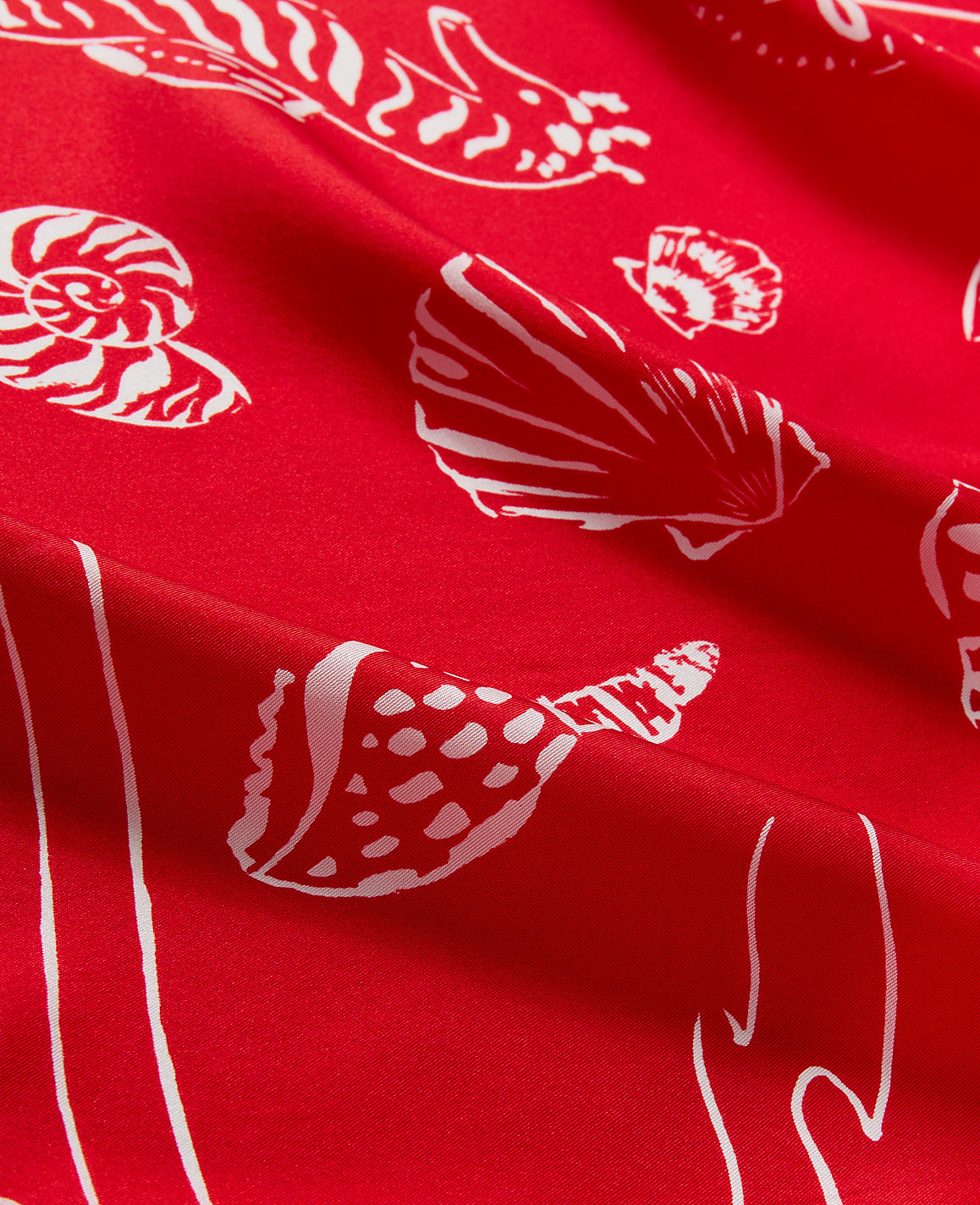 Mixed Shell Print Silk Scarf | Ann Taylor