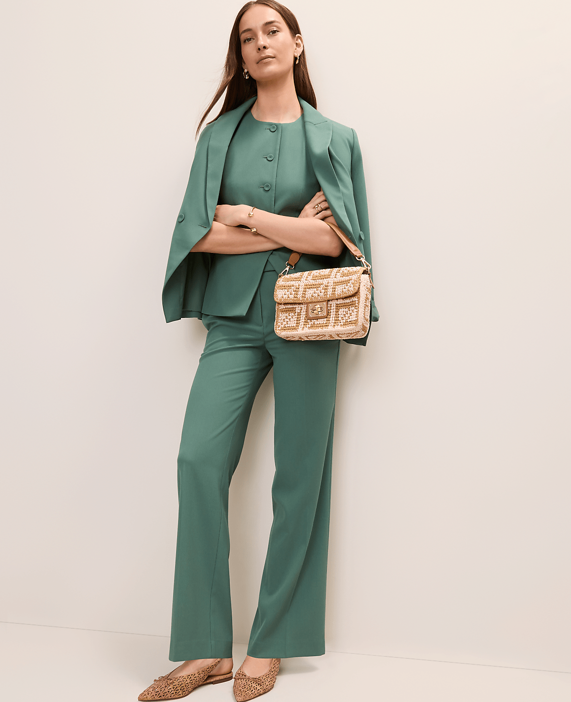The Long Crew Neck Vest | Ann Taylor