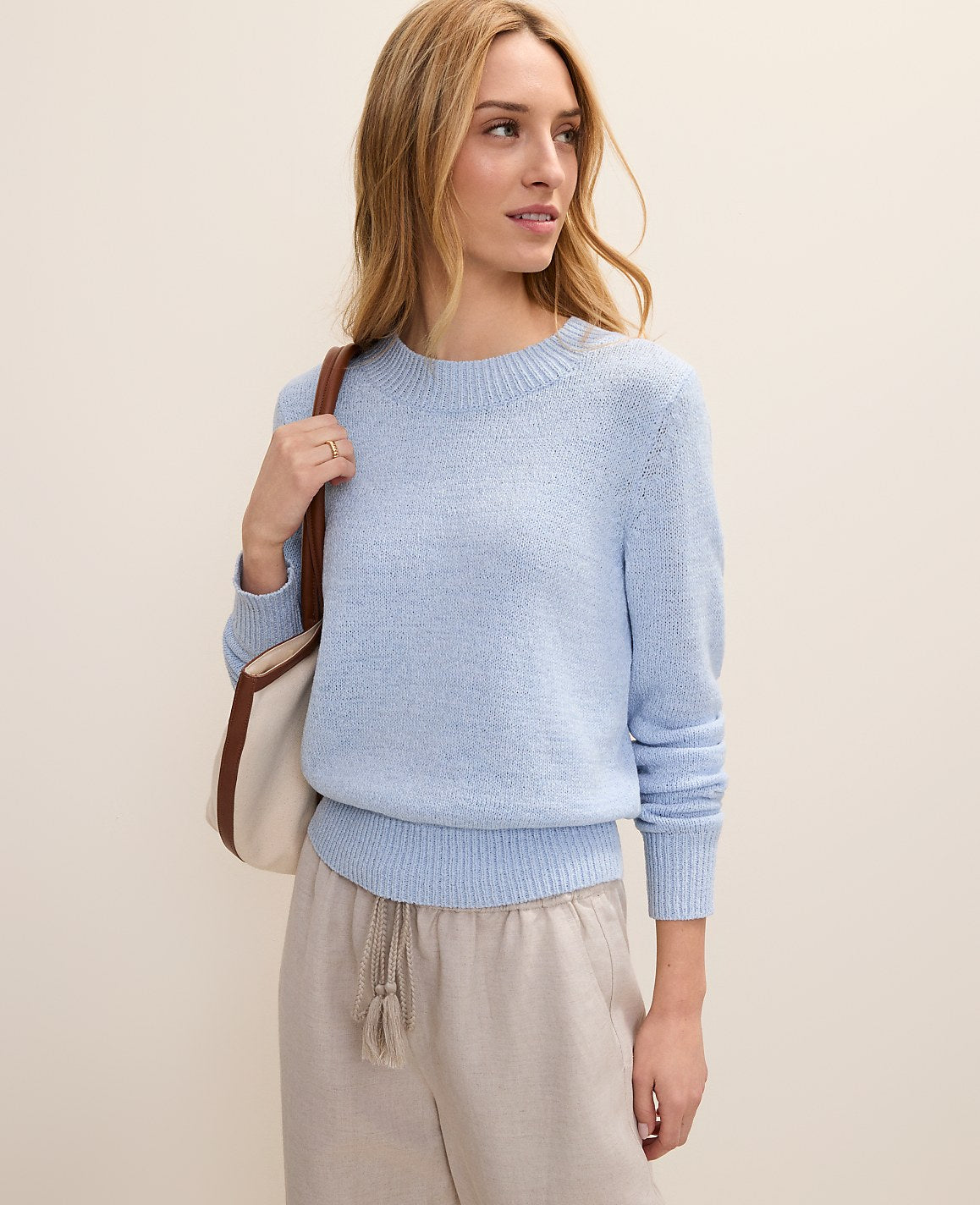 Weekend Crew Neck Sweater | Ann Taylor