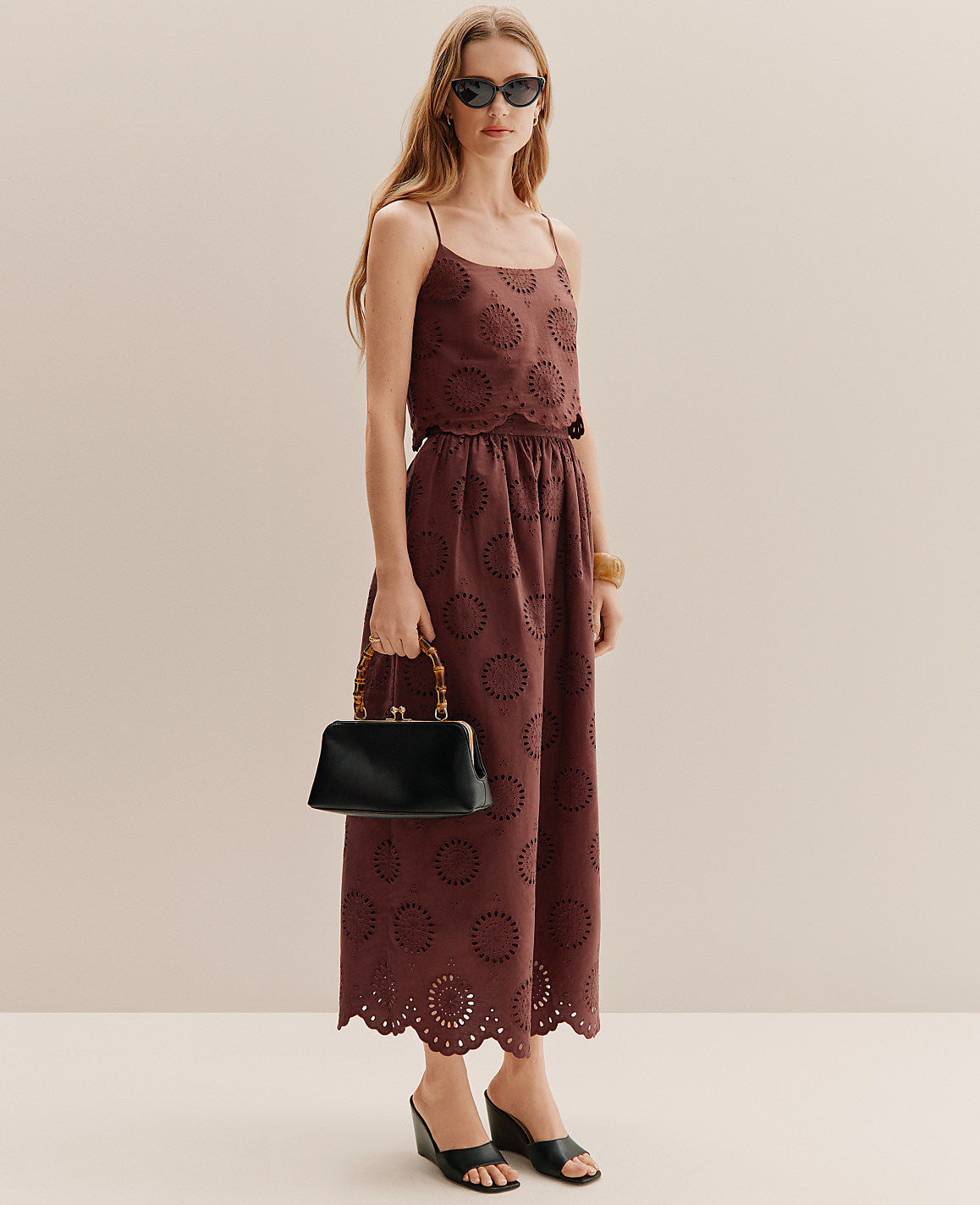 Weekend Eyelet Gathered Maxi Skirt | Ann Taylor