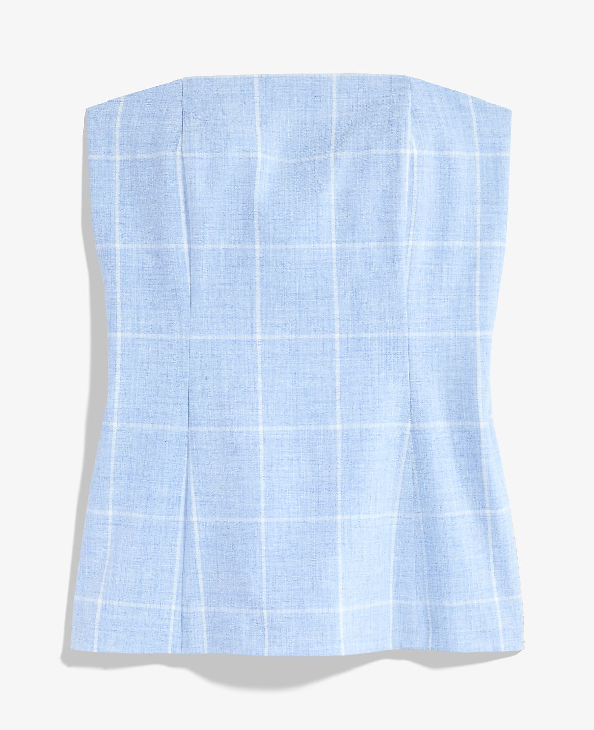 Windowpane Strapless Top | Ann Taylor