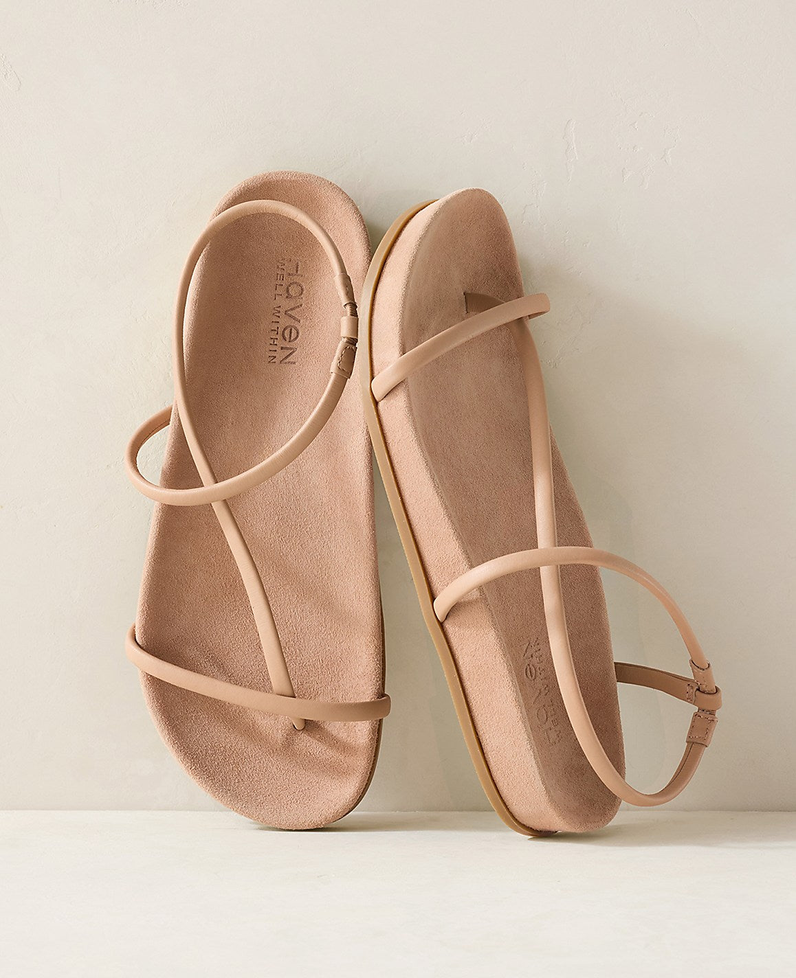 Haven Well Within Strappy Leather Molded Sandals | Ann Taylor