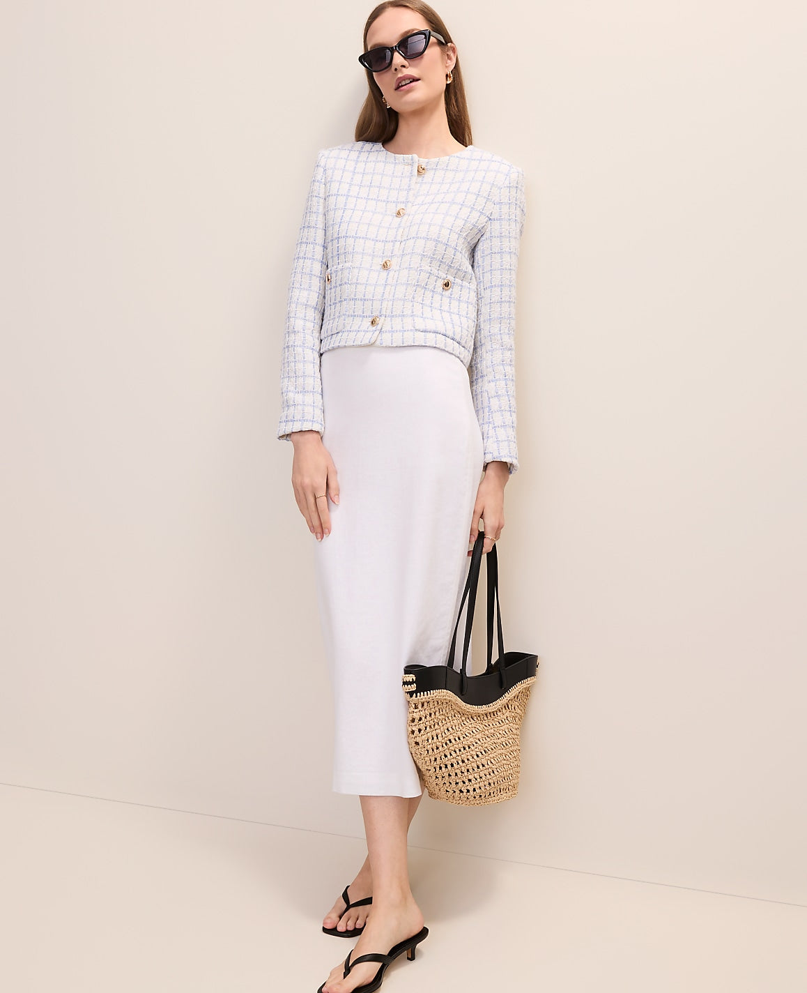 Petite Patch Pocket Jacket in Tweed | Ann Taylor