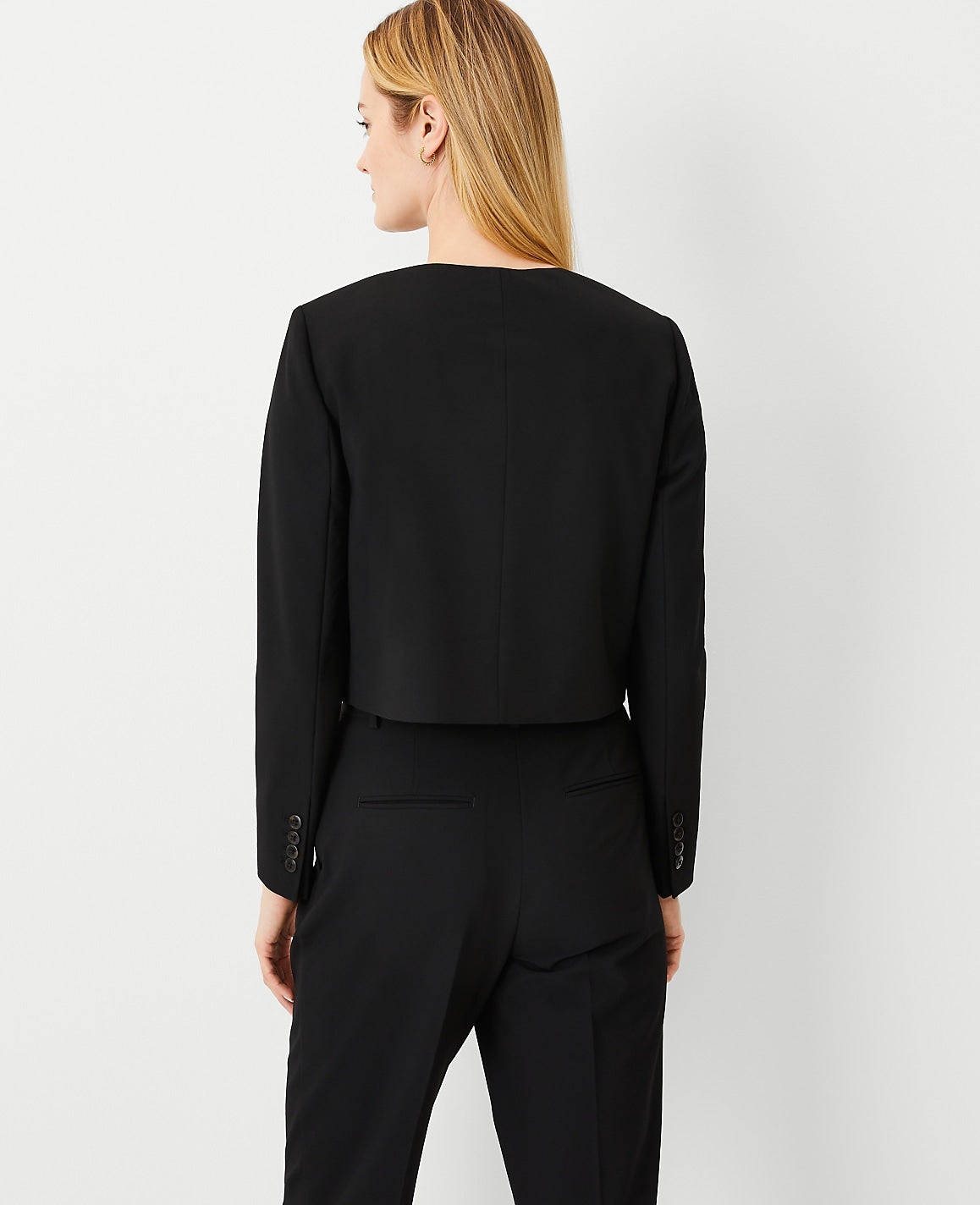 The Crew Neck Jacket in Seasonless Stretch | Ann Taylor