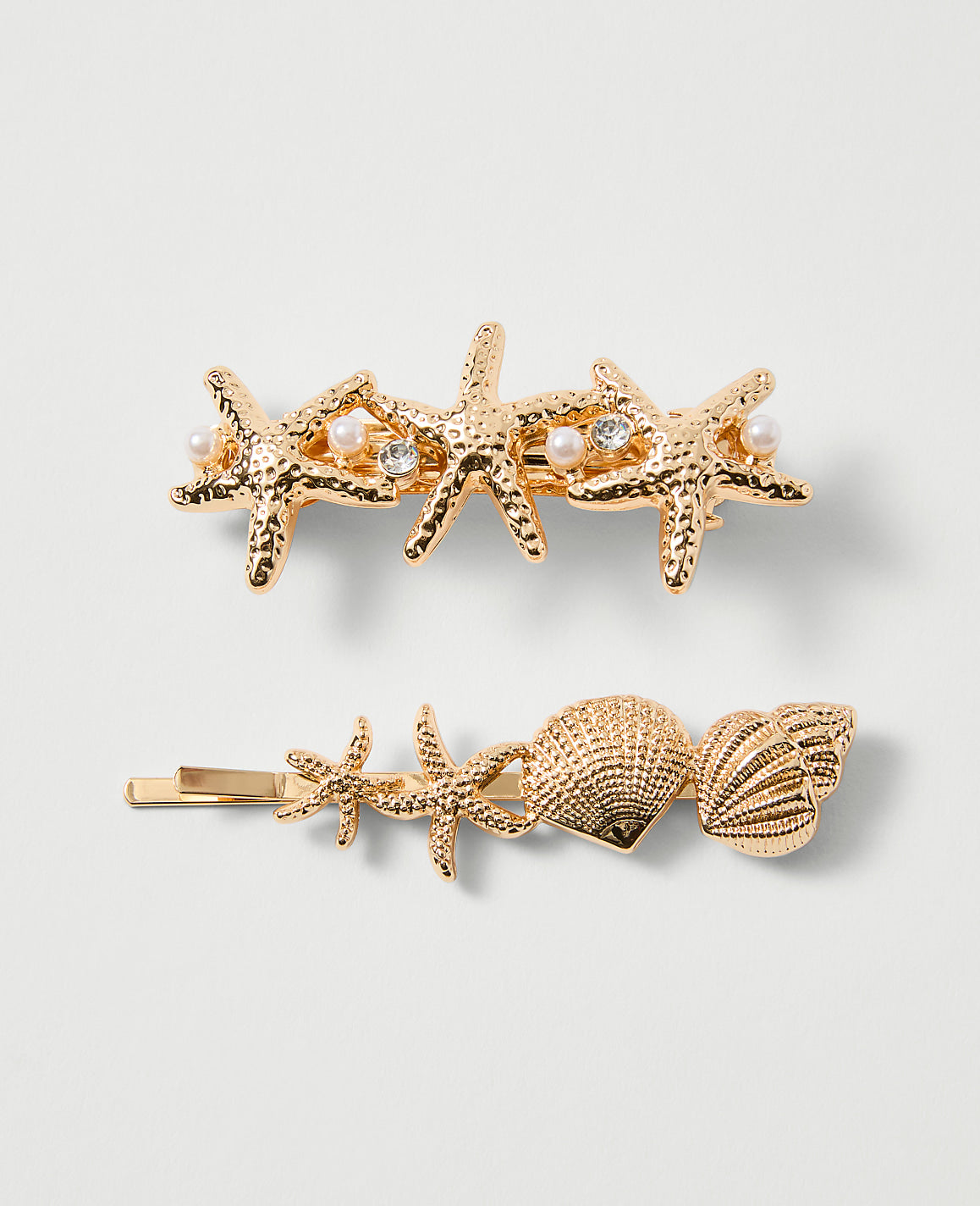 Weekend Shell Hair Clip Set | Vinci Leather