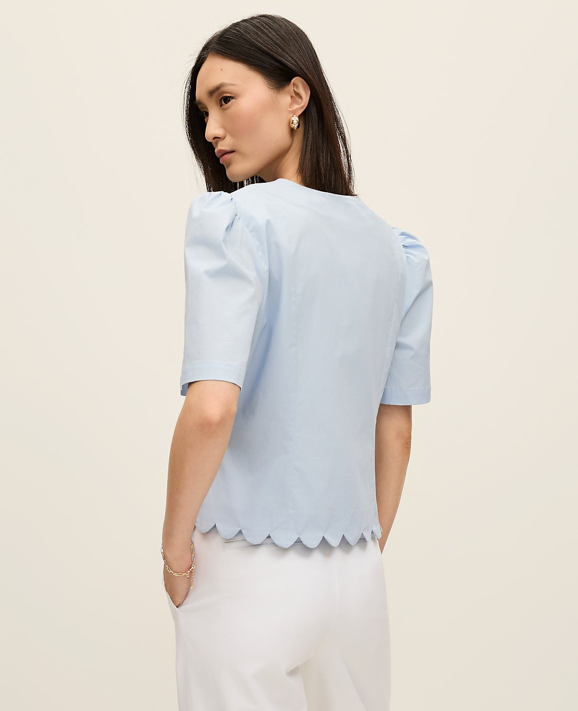 Tie Front Blouse | Vinci Leather
