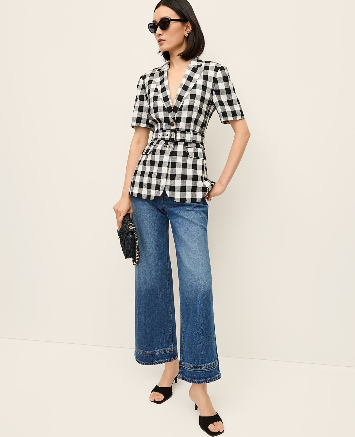 The Wide-Leg Crop Jean | Vinci Leather