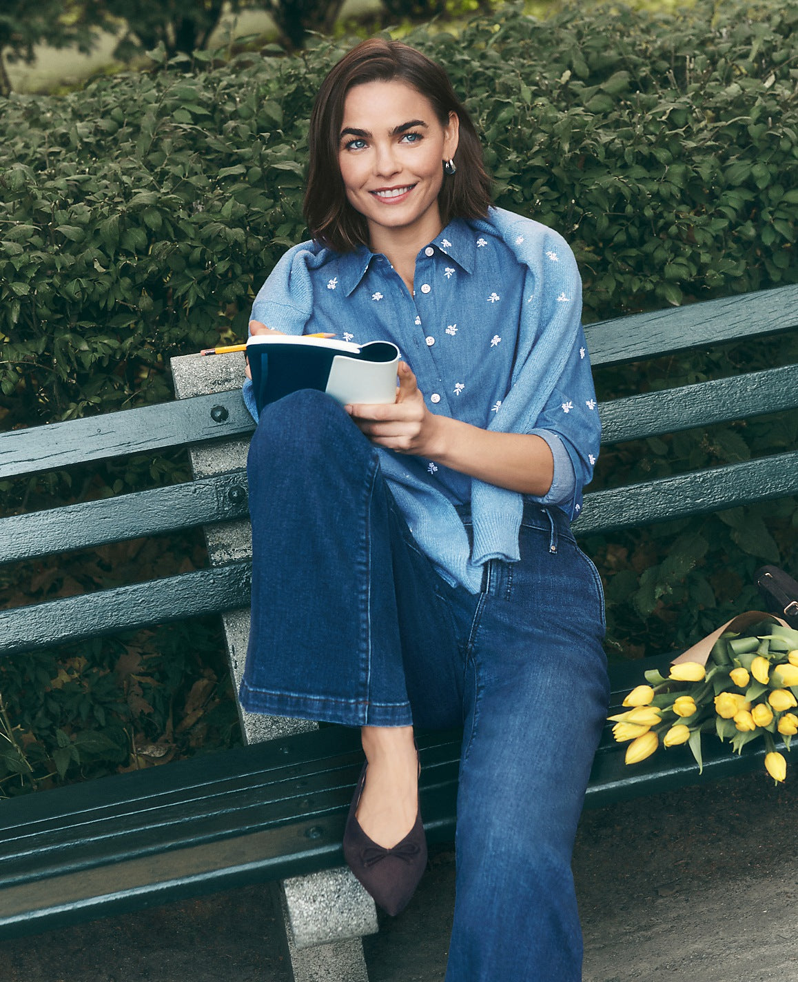 Weekend Chambray Relaxed Perfect Shirt | Vinci Leather