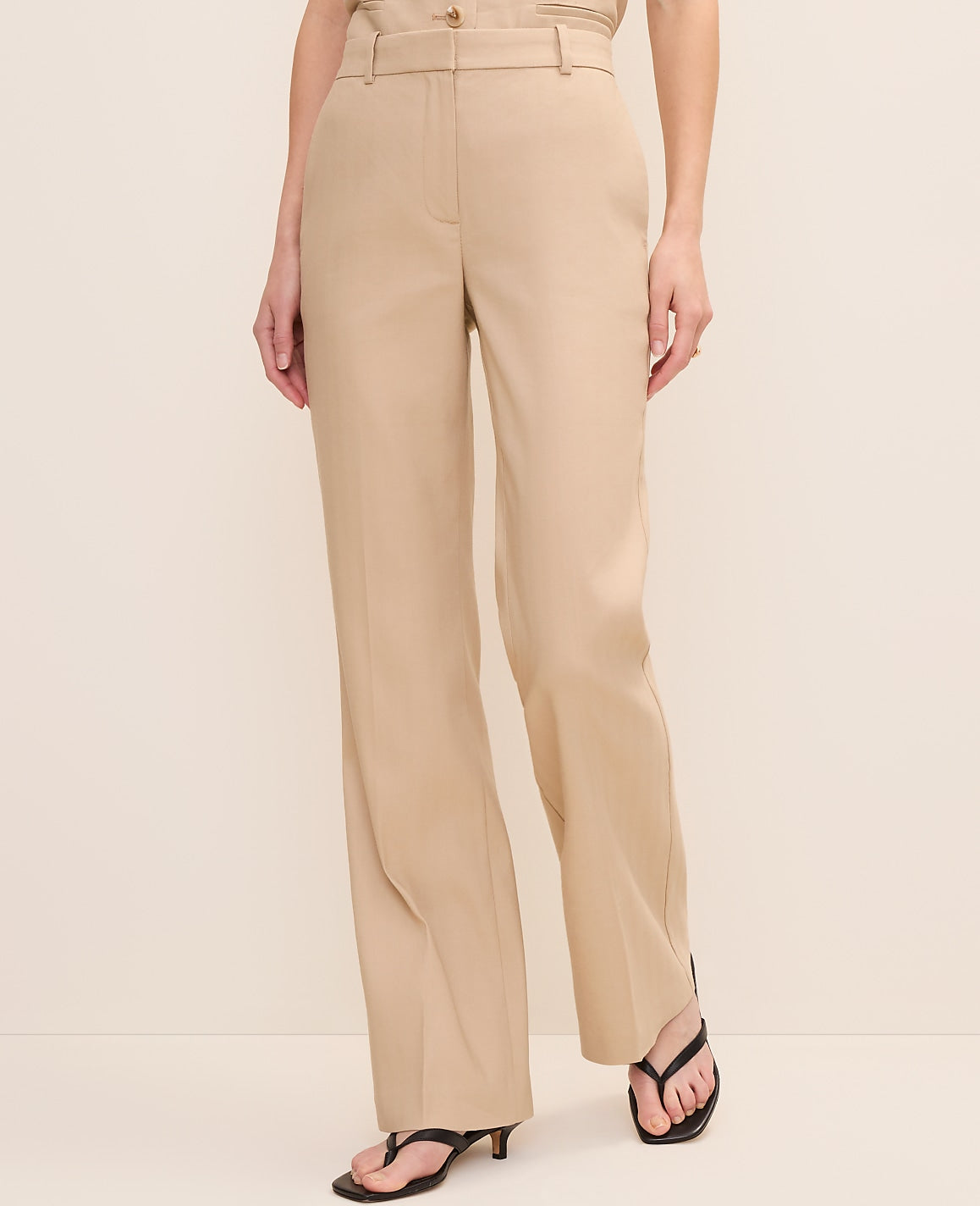 The Petite High Rise Trouser in Linen Blend | Ann Taylor