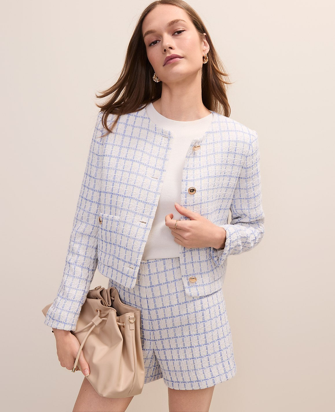 Petite Patch Pocket Jacket in Tweed | Ann Taylor