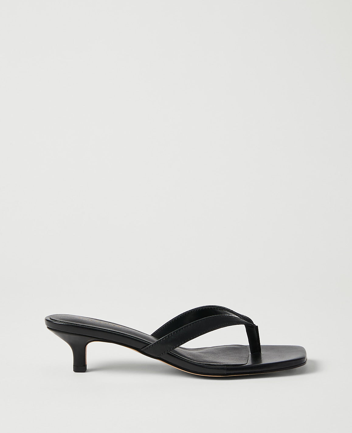 Leather Kitten Heel Sandal | Ann Taylor