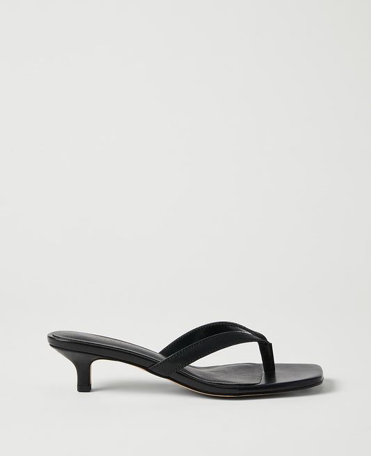 Leather Kitten Heel Sandal | Ann Taylor