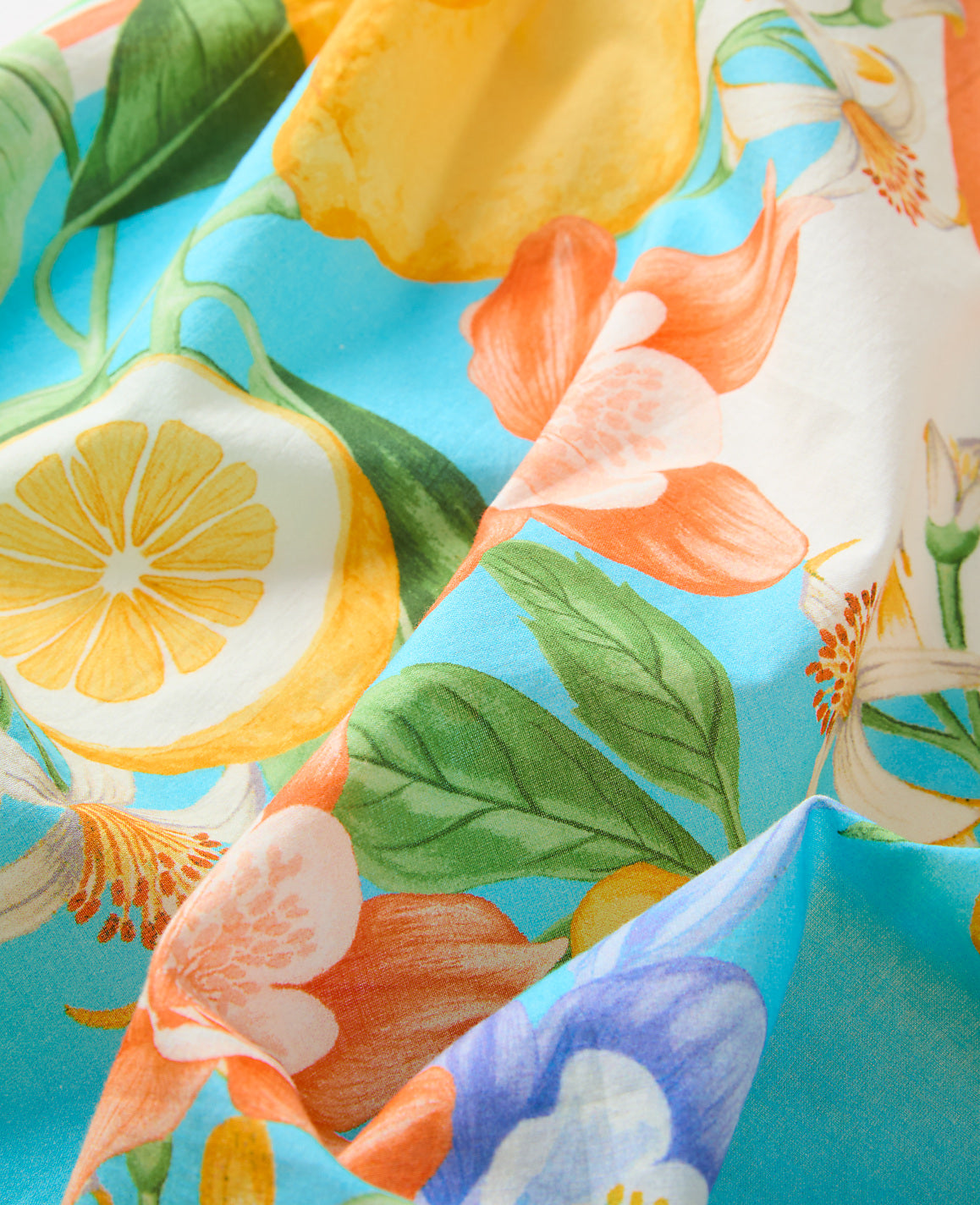 Lemon Floral Print Scarf | Ann Taylor