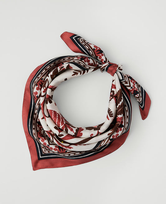 Palm Print Silk Scarf | Ann Taylor