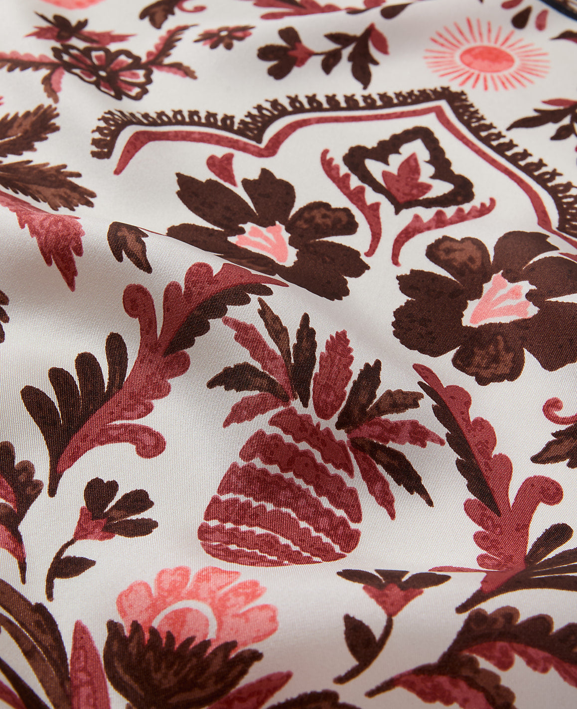 Palm Print Silk Scarf | Ann Taylor