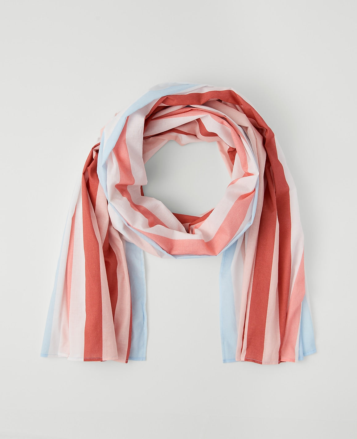 Striped Linen Blend Scarf | Ann Taylor
