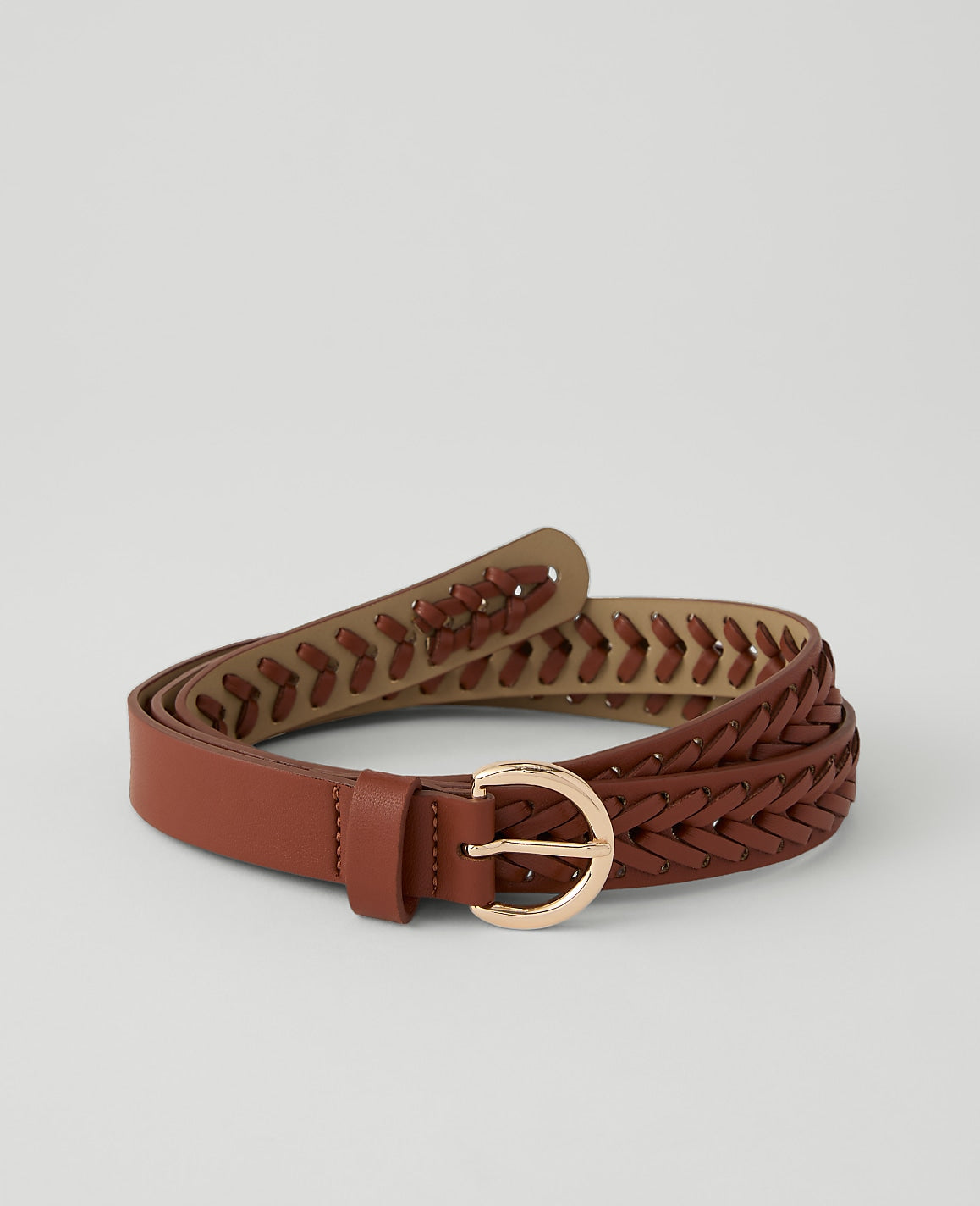 Woven Leather Belt | Ann Taylor