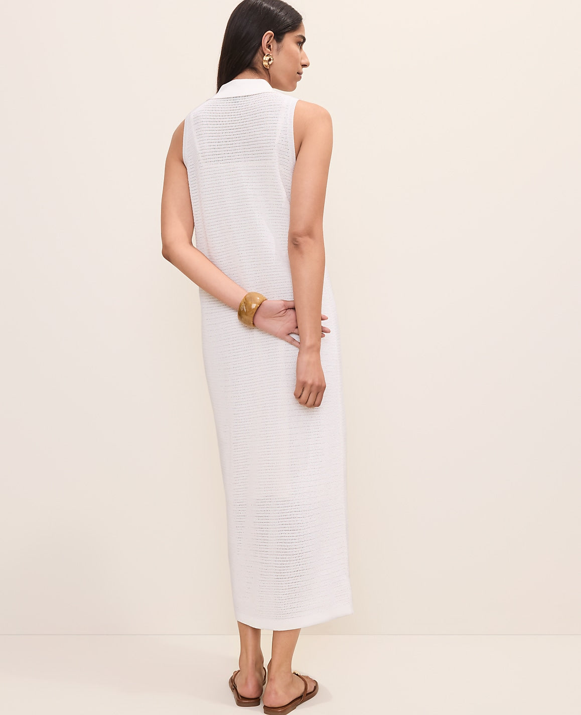 Collared Halter Sweater Dress | Ann Taylor