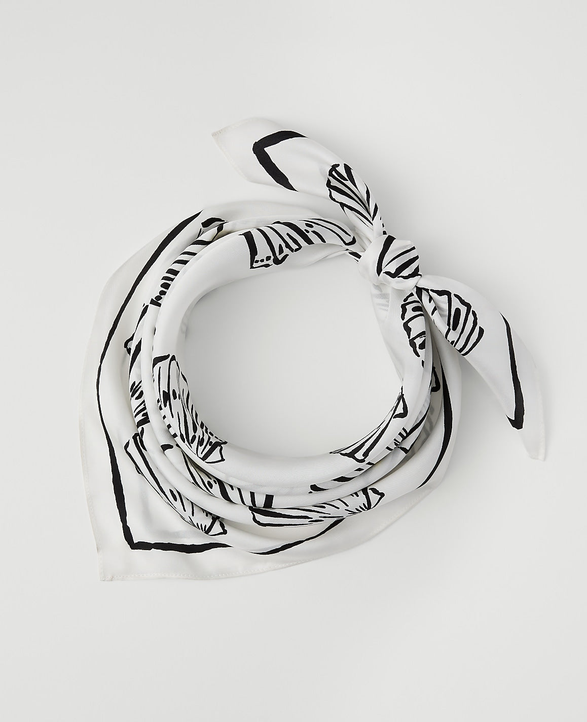 Shell Print Silk Scarf | Ann Taylor