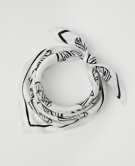 Shell Print Silk Scarf | Ann Taylor