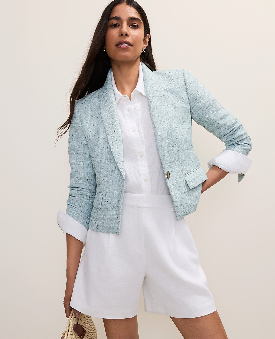 The Modern Newbury Blazer in Tweed | Ann Taylor