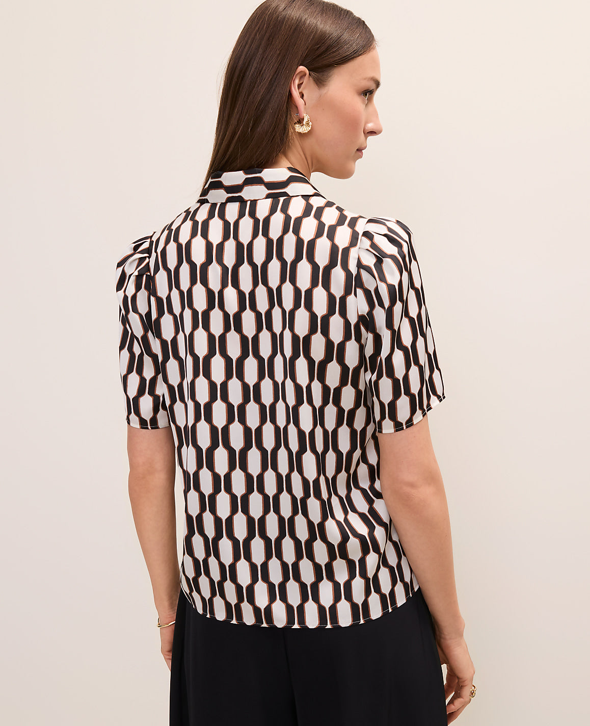 Geo Button Down Shirt | Ann Taylor