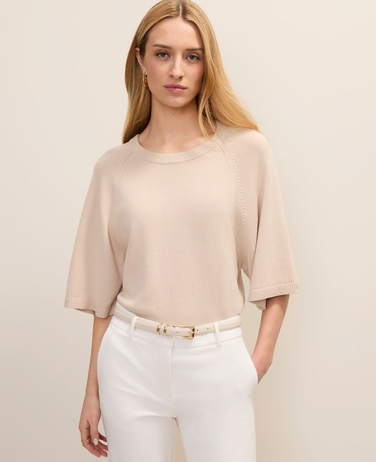 Raglan Crew Neck Sweater | Ann Taylor