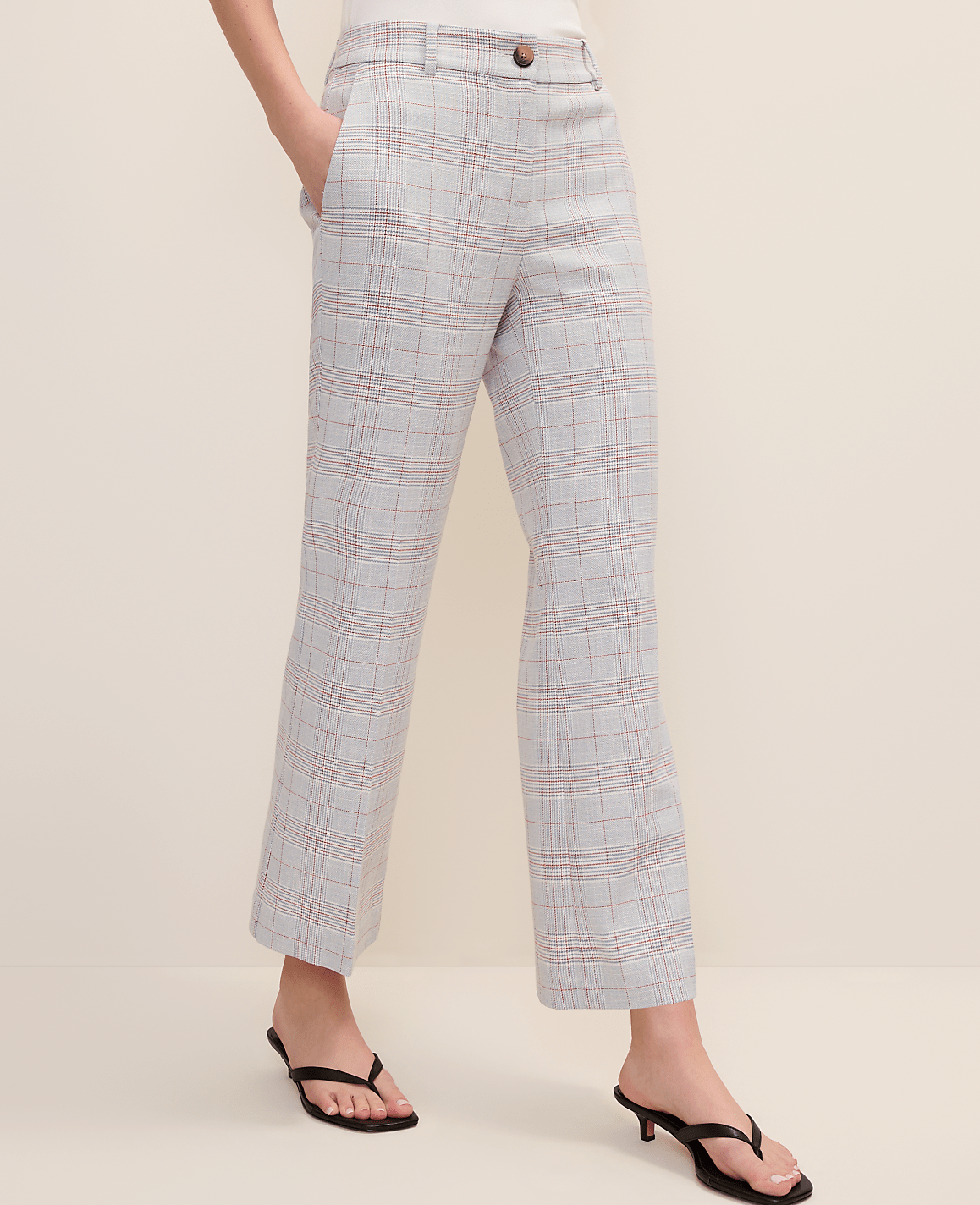 The Jayne Crop Trouser in Plaid | Ann Taylor