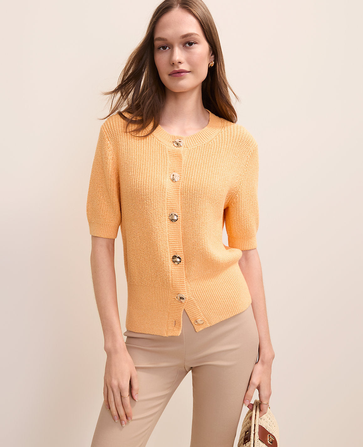 Elbow Sleeve Cardigan | Ann Taylor