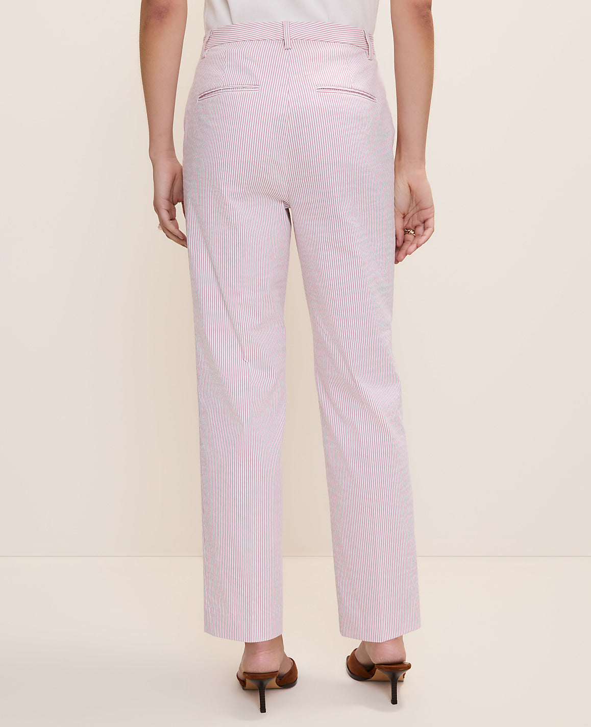 The Ankle Pant in Seersucker | Ann Taylor