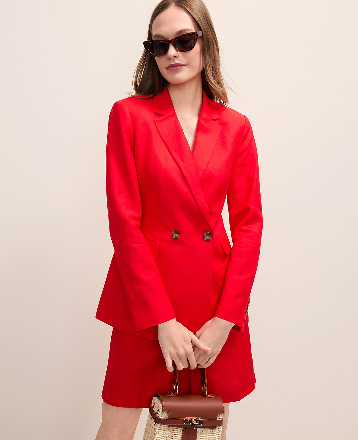 The Crosby Blazer in Linen Blend | Ann Taylor