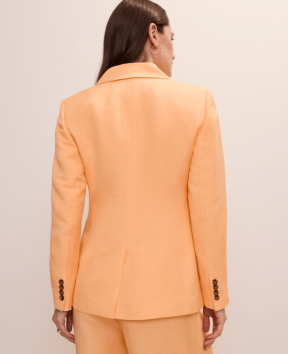 The Cutaway Blazer in Linen Blend | Ann Taylor