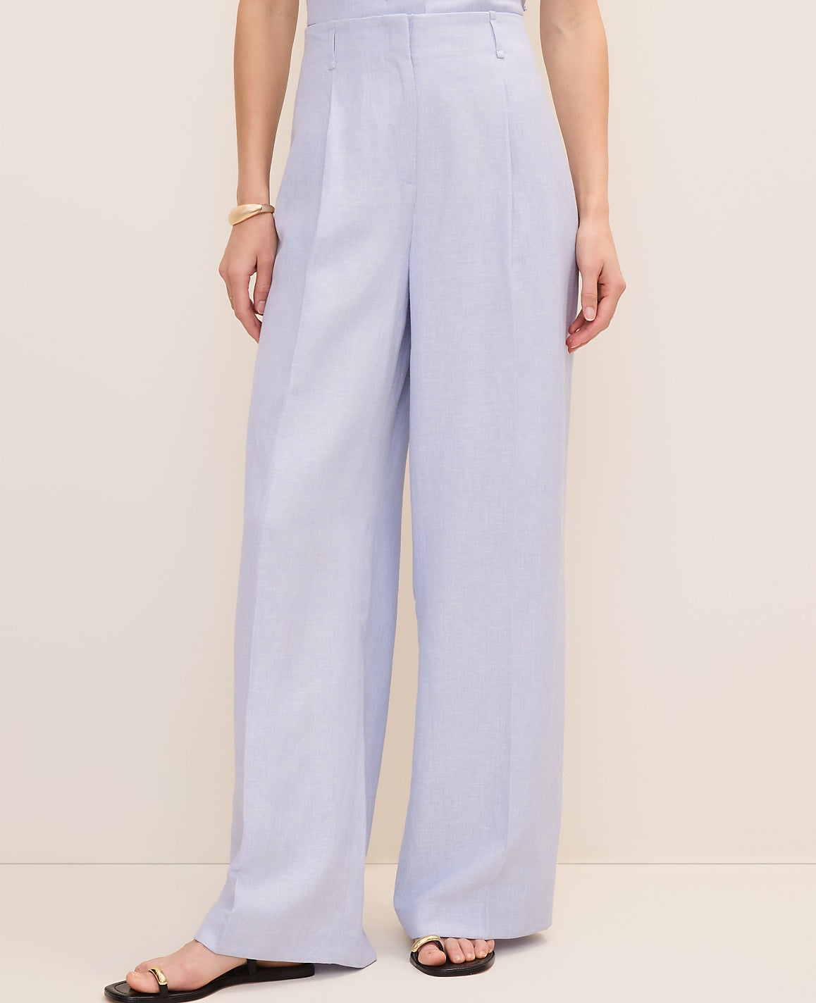Pleated Wide-Leg Pant | Ann Taylor