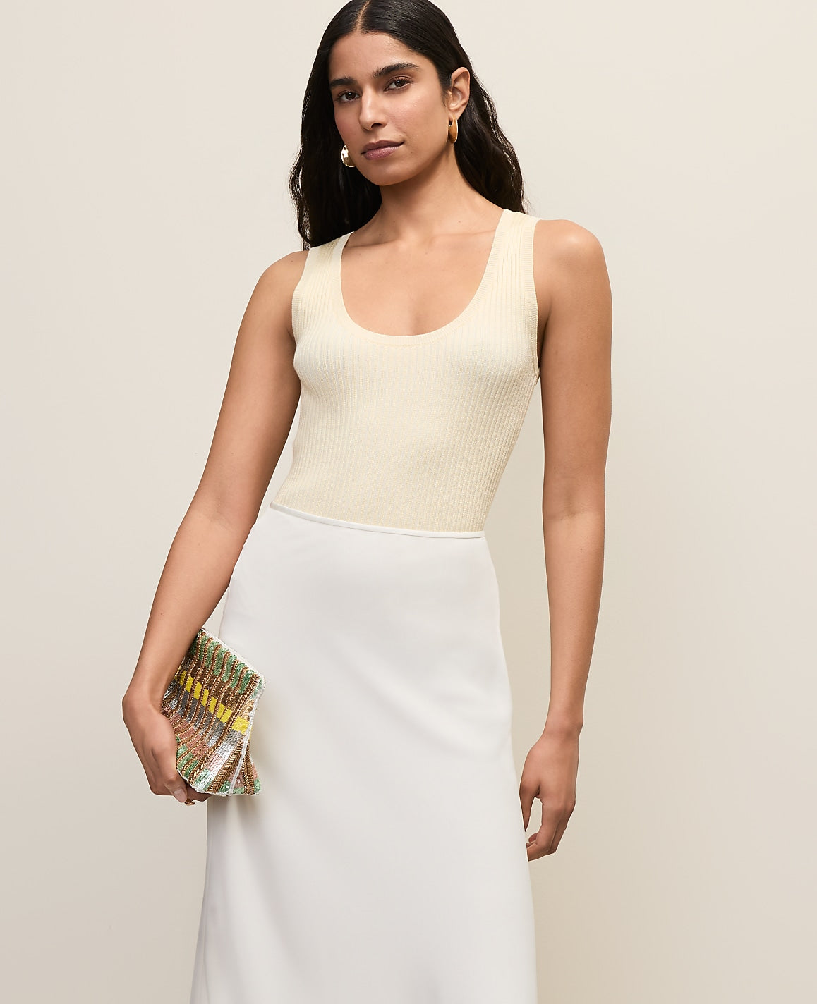 Scoop Neck Sweater Shell | Ann Taylor