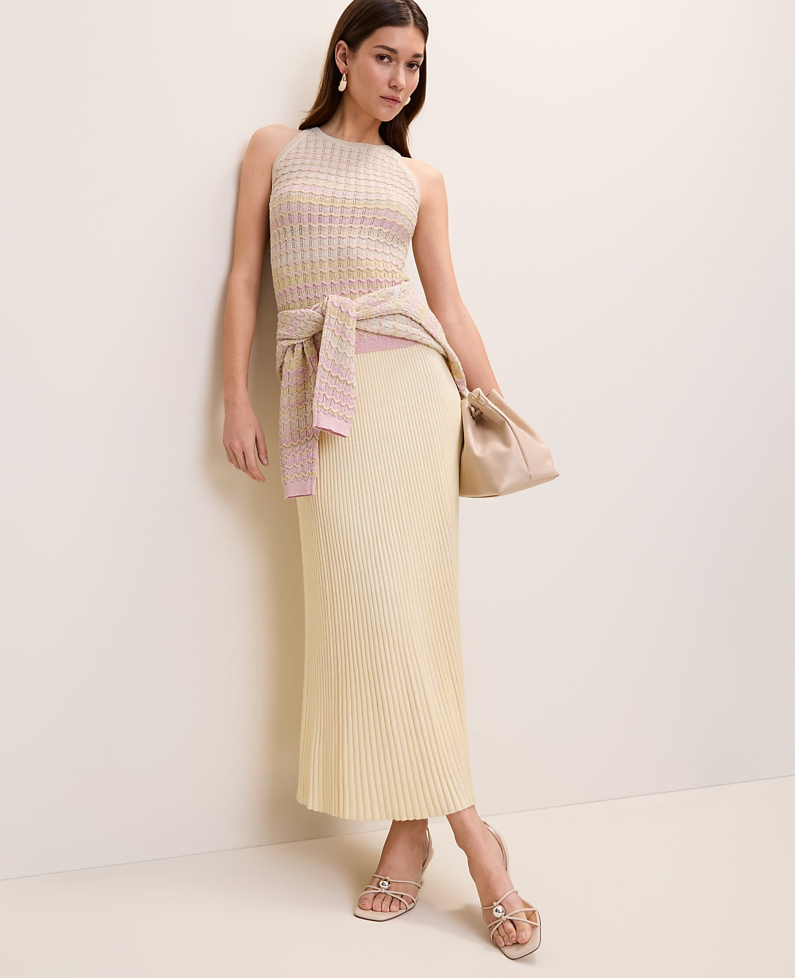 Ribbed Midi Sweater Skirt | Ann Taylor