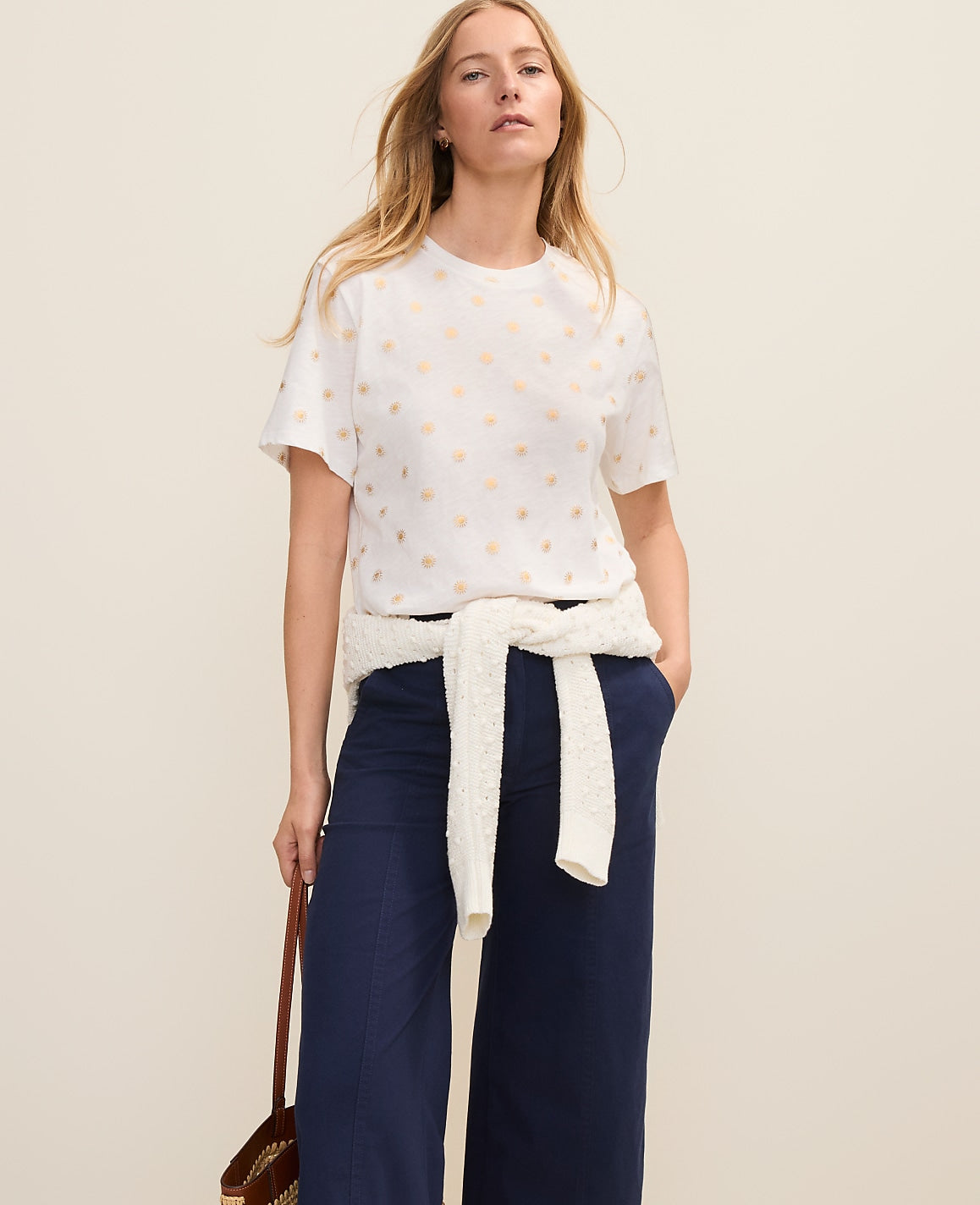 Weekend Sun Print Relaxed Tee | Ann Taylor