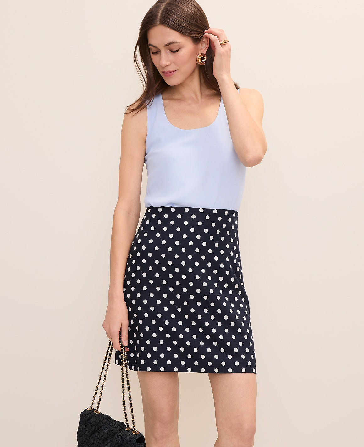 Mixed Media Tank Top | Ann Taylor