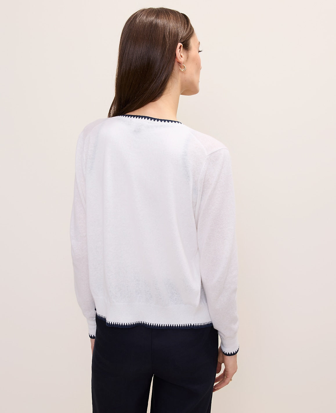 Tipped Ann Cardigan | Ann Taylor