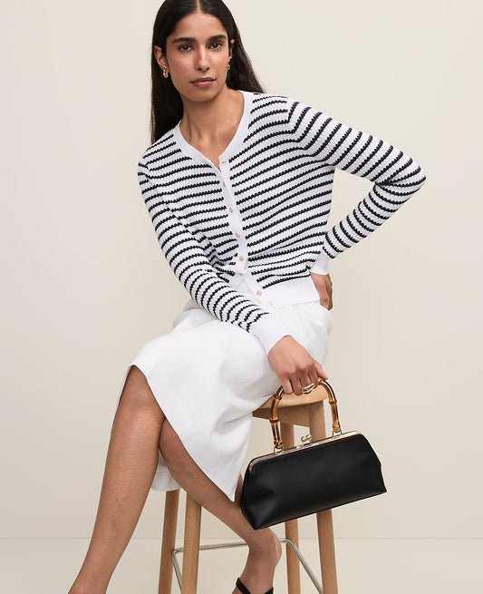 The Striped Ann Cardigan | Ann Taylor