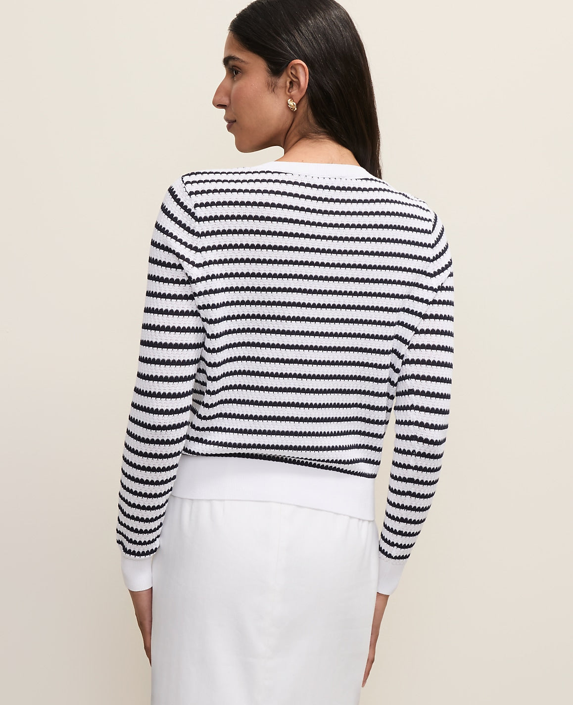 The Striped Ann Cardigan | Ann Taylor