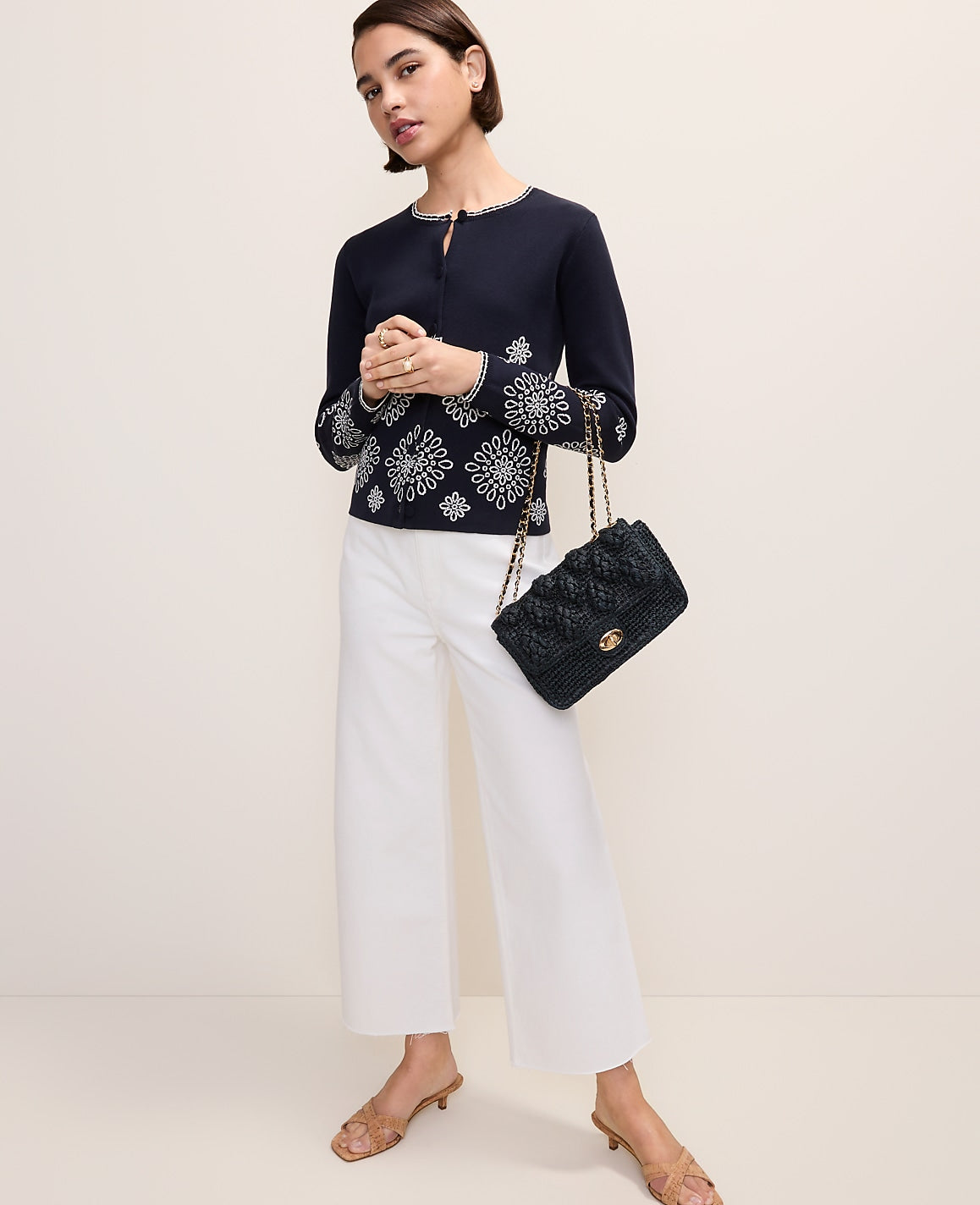 Embroidered Ann Cardigan | Ann Taylor