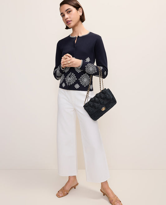 Embroidered Ann Cardigan | Ann Taylor
