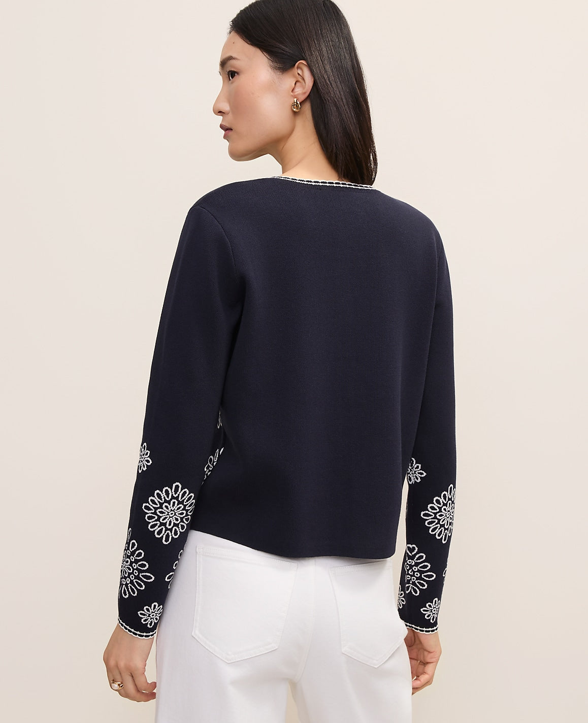 Embroidered Ann Cardigan | Ann Taylor