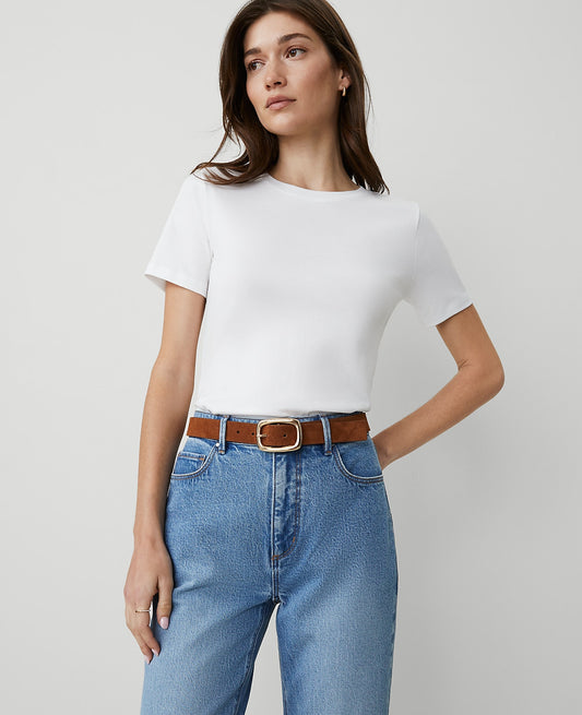 Weekend Crew Neck Tee | Ann Taylor