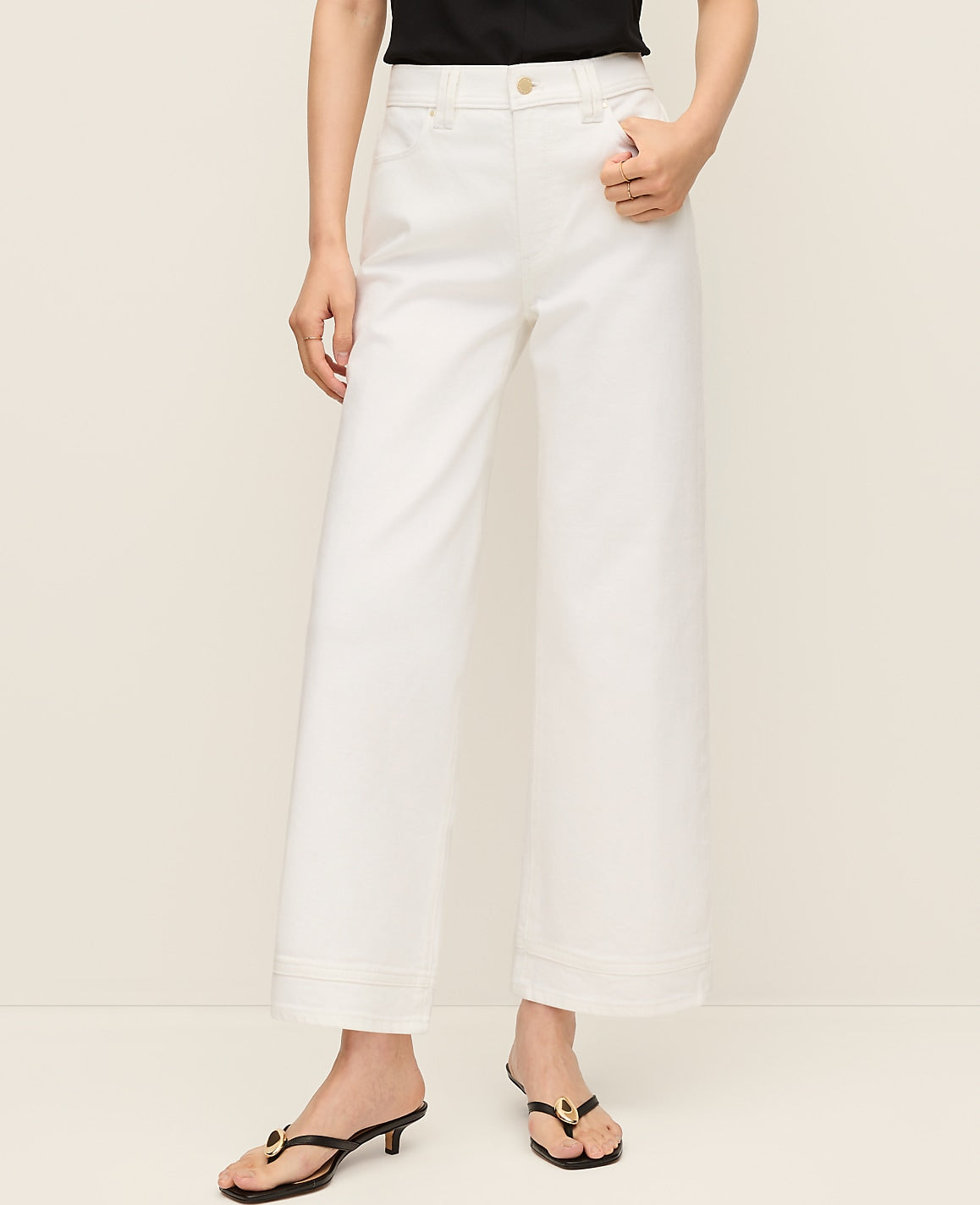 The Wide-Leg Crop Jean | Ann Taylor