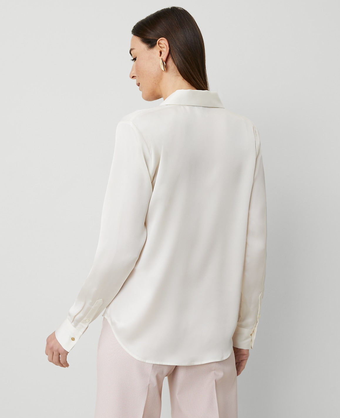Satin Modern Shirt | Ann Taylor