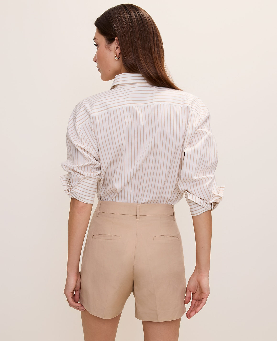 The City Short in Linen Blend | Ann Taylor