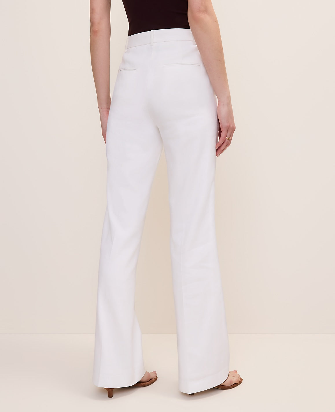The High Rise Trouser in Linen Blend | Ann Taylor