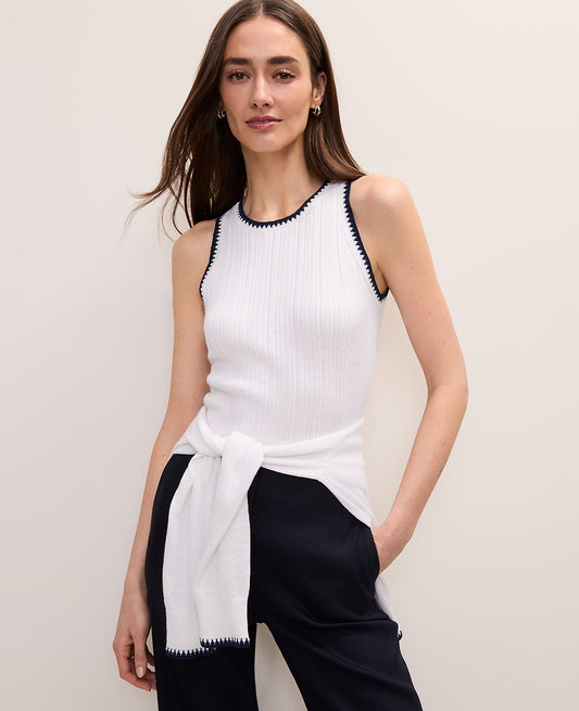 Tipped Sweater Shell | Ann Taylor